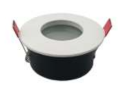 TL-FRAME IP65 Round LED Frame 84x46mm with 71mm Cutout, Compact Design for Small Spaces, Durable Aluminum Frame for Residential and Retail Lighting Applications